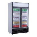 Kühlschrank mit Werbetafel, 2 türig, 1000 Liter