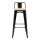 Bolero Bistro Hochbarstuhl Mit Holzsitz Schwarz (4 Stück)
