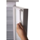 Gastro Kühlschrank mit 350 Liter - 1 Glastür, Umluft, weiß