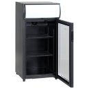 KBS Kühlschrank mit Werbetafel 84 Liter, schwarz