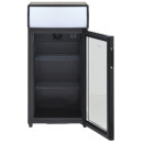 KBS Kühlschrank mit Werbetafel 84 Liter, schwarz