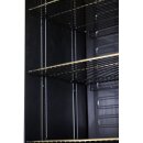 KBS Getränkekühlschrank mit 1 Glastür - Werbetafel, Umluftkühlung, schwarz