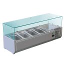 KBS Kühlaufsatzvitrine mit Glasfront für 4x GN...