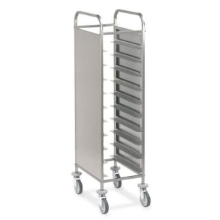 KBS Abräumwagen für 10x 1/1 GN Tabletts perfekt für Bistros und Imbisse