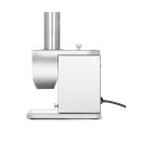 HENDI Wurstschneider elektrisch - Edelstahl, Doppelsichelmesser, verstellbare Schnittstärke, Ø48 mm