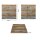 Bolero Tischplatte quadratisch in Urban dark und 600x600x48mm