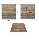 Bolero Tischplatte quadratisch in Urban dark und 700x700x48mm