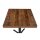 Bolero Tischplatte quadratisch in Urban dark und 700x700x48mm