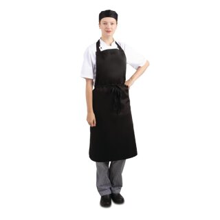 Whites Latzschürze schwarz