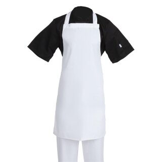 Whites Latzschürze aus Polycotton-Gewebe - 71 x 96 cm, weiß, atmungsaktiv