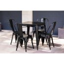 Bolero Bistro Quadratischer Stahltisch Schwarz - 660Mm
