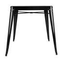 Bolero Bistro Quadratischer Stahltisch Schwarz - 660Mm