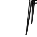 Bolero Bistro Quadratischer Stahltisch Schwarz - 660Mm
