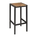 Bolero Barhocker Stahl- Und Akazienholz