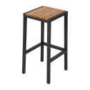 Bolero Barhocker Stahl- Und Akazienholz