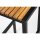 Bolero Barhocker Stahl- Und Akazienholz