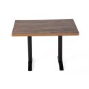 Bolero vorgebohrte rechteckige Tischplatte Urban Dark 1100x700mm