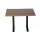 Bolero vorgebohrte rechteckige Tischplatte Urban Dark 1100x700mm