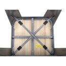 Bolero Barhocker Aus Stahl Mit Holzsitz - Grau (4 Stück)