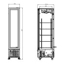 Combisteel Kühlschrank mit 1 Glastür - 348...