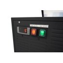 Combisteel Tischmodell Speiseeisvitrine Schwarz,Öffnet Auf Der Bedienungsseite