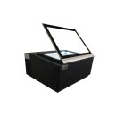 Combisteel Tischmodell Speiseeisvitrine Schwarz,Öffnet Auf Der Bedienungsseite