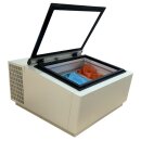 Combisteel Speiseeisvitrine mit Glasdeckel für 3x 5 Liter Tischmodel
