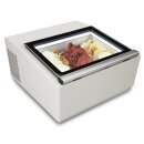 Combisteel Speiseeisvitrine mit Glasdeckel für 3x 5 Liter Tischmodel