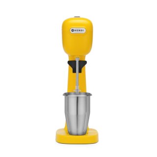 Profi Milchshake-Mixer gelb - mit 2 Bechern, 2 Geschwindigkeiten