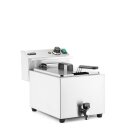 Hendi Profi Fritteuse 10 Liter - mit Ablasshahn, XL Modell 400V 6,6 kW