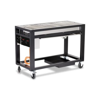 Hendi Gas-Grill mit 3 Brennern und Rollgestell besonders windresistent