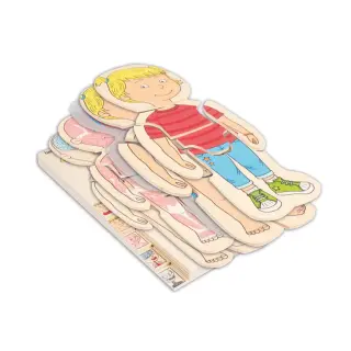 Lagen-Puzzle "Dein Körper" Mädchen
