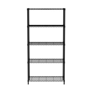 Regalsystem, 5 Böden,Schwarz