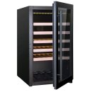 Combisteel Weinkühlschrank Single Zone - 118 Liter, LED-Beleuchtung, schwarz