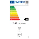Combisteel Weinkühlschrank Single Zone - 118 Liter, LED-Beleuchtung, schwarz