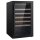 Combisteel Weinkühlschrank Single Zone - 118 Liter, LED-Beleuchtung, schwarz
