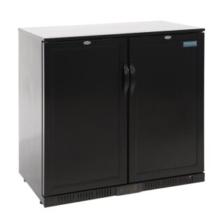 Polar Barkühler mit 2 Türen - 208 Liter, schwarz, für 180 x 33cl-Flaschen