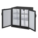 Polar Barkühler mit 2 Türen - 208 Liter, schwarz, für 180 x 33cl-Flaschen