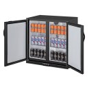Polar Barkühler mit 2 Türen - 208 Liter, schwarz, für 180 x 33cl-Flaschen