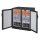 Polar Barkühler mit 2 Türen - 208 Liter, schwarz, für 180 x 33cl-Flaschen