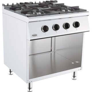 Combisteel Gastro Gasherd freistehend – 4 Brenner, 26 kW, 80 cm