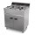 Gastro Elektro-Fritteuse 2x12L – 12 kW, mit Kaltzone, professionell