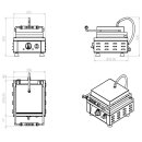 Gastro Waffeleisen mit Doppelplatten - Edelstahl, 2,2 kW, Tischgerät