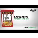 Combisteel Popcornmaschine – 56x42x77 cm, mit beleuchteter Vitrine
