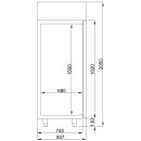 Tiefkühlschrank Edelstahl Mono Block 1400 Ltr
