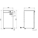 Combisteel Teller Wärmeschrank 1 Tür 450 Mm Mit Belüftung