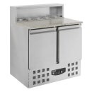 Combisteel Pizzatisch 2 Türen Edelstahl...