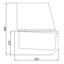 Combisteel Aufsatzvitrine 10X 1/3 Gn