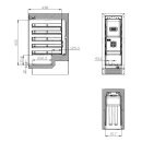 Combisteel Weinkühlschrank für 20 Flaschen - 1 Zone, LED-Beleuchtung, 50 Liter