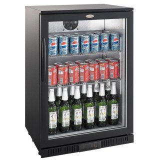 Getränkekühlschrank mit 138 Liter, schwarz